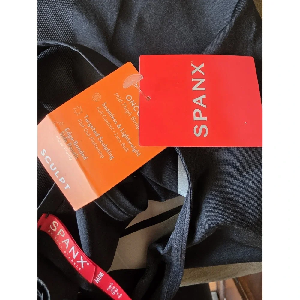 SPANX Shapewear M Black Shaping Short Brief Slimming Body Shaper NWT